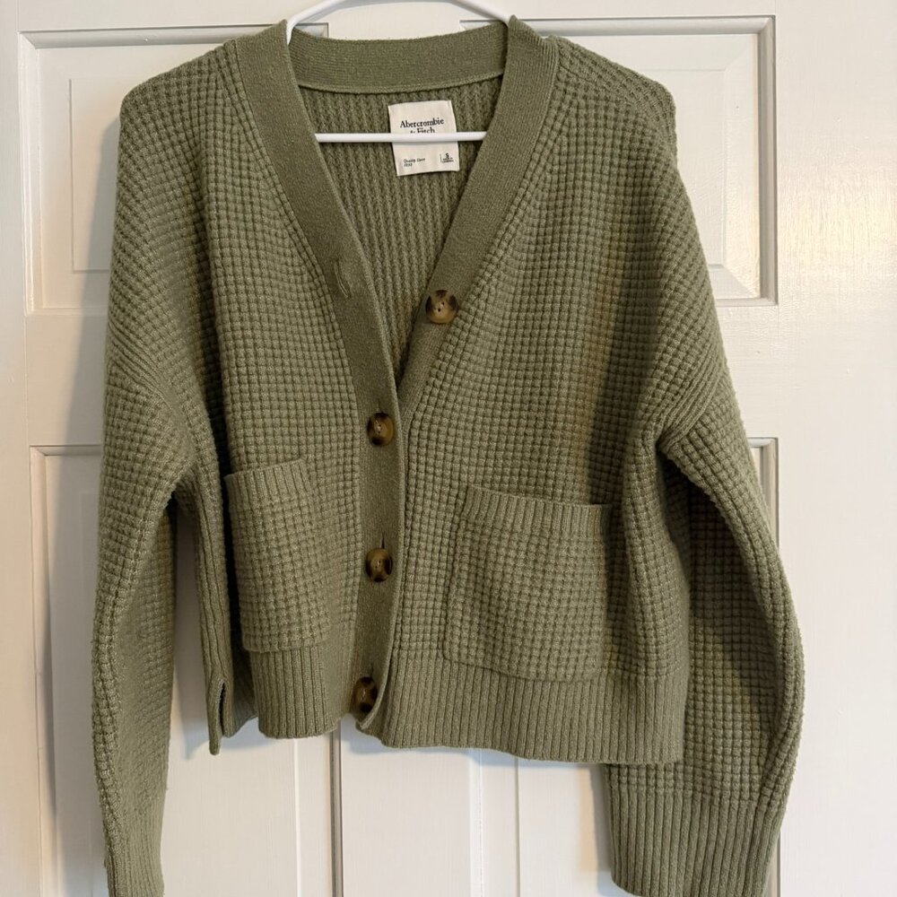 Abercrombie Women's Waffle Cardigan